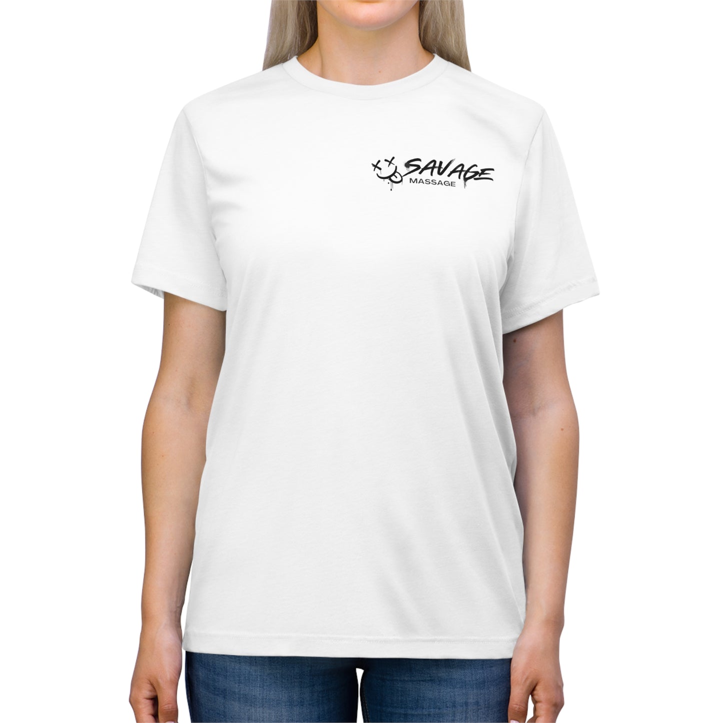 Level Up Savage Massage- Unisex Triblend Tee